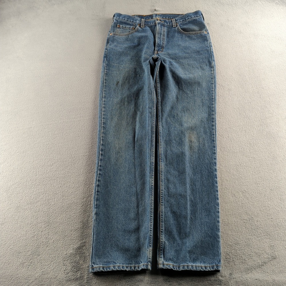 Vintage 90s Levis 516 Jeans Mens 36x34 (Fits 34x33) Blue Faded‎ Slim Canada